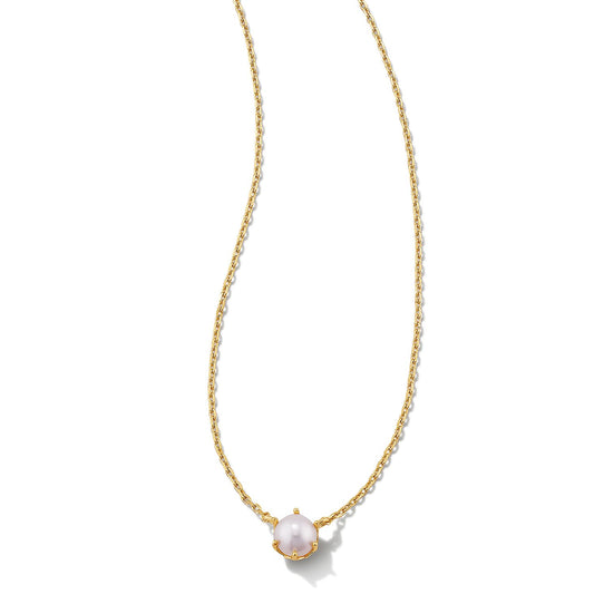 Kendra Scott Ashton Pendant Necklace in White Pearl, Fashion Jewelry for Women