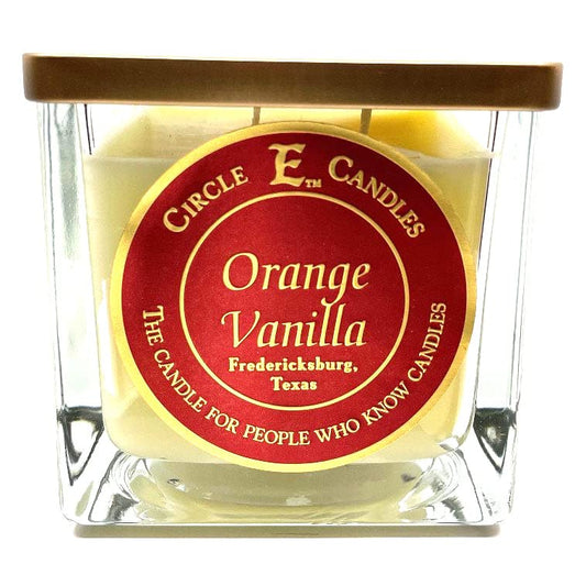 Circle E Candles, Orange Vanilla Scent, Medium Size Jar Candle, 22oz, 2 Wicks