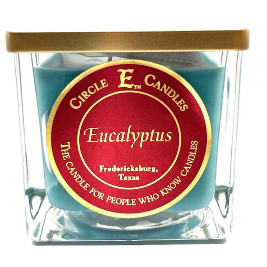 Circle E Candles, Eucalyptus Scent, Large Size Jar Candle, 43oz, 4 Wicks