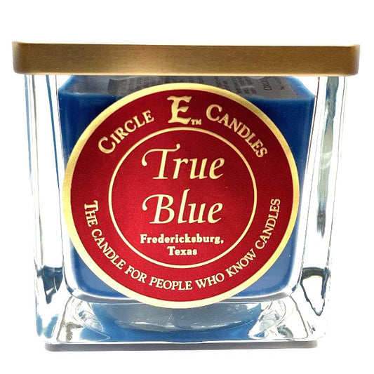 Circle E Candles, True Blue Scent, Large Size Jar Candle, 43oz, 4 Wicks