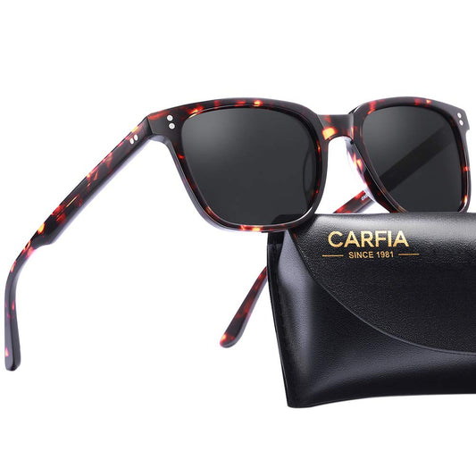 CARFIA Polarized Men's Sunglasses UV400 Protection for Driving Fishing Hiking Golf Outdoor Sport Glasses