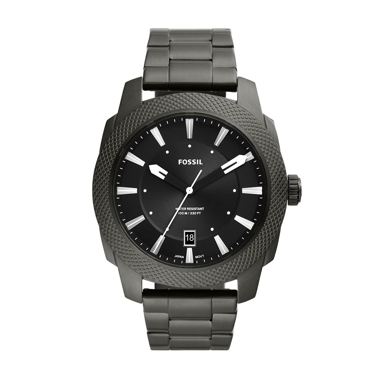 Fossil Machine Men's Watch with Stainless Steel or Leather Band, Chronograph or Analog Watch Display