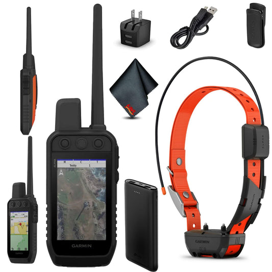 Garmin Alpha 300 Handheld Advanced Training & Tracking System for Hunting Dogs Bundle with Garmin Alpha TT25 Dog Tracking Collar with GPS