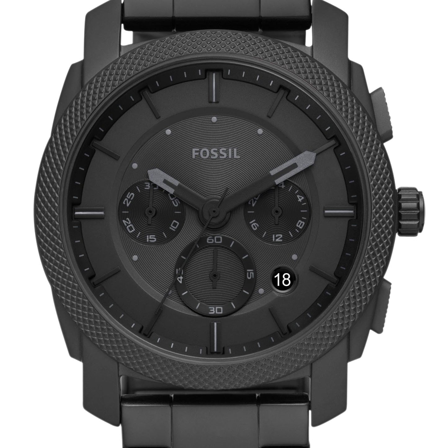 Fossil Machine Men's Watch with Stainless Steel or Leather Band, Chronograph or Analog Watch Display