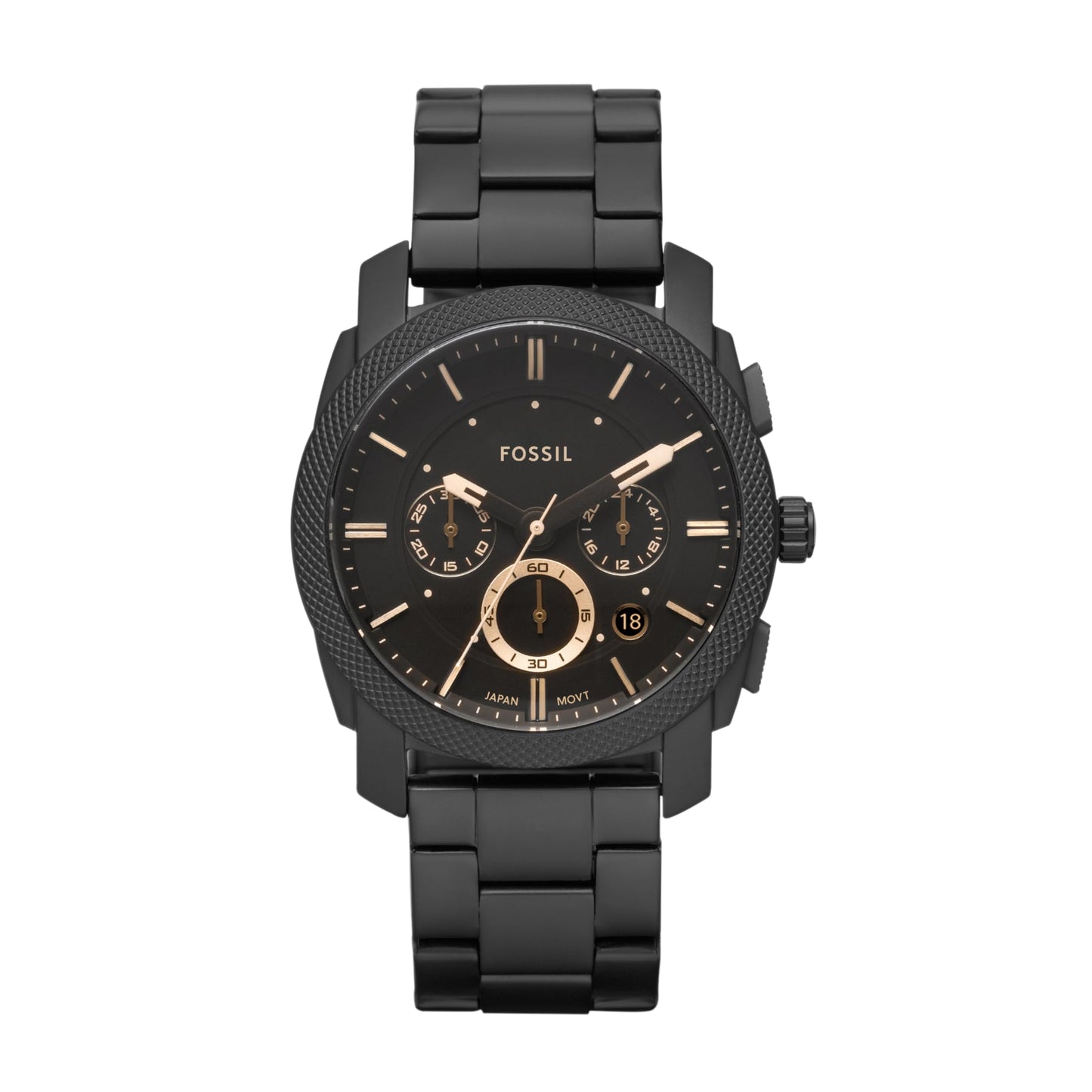 Fossil Machine Men's Watch with Stainless Steel or Leather Band, Chronograph or Analog Watch Display