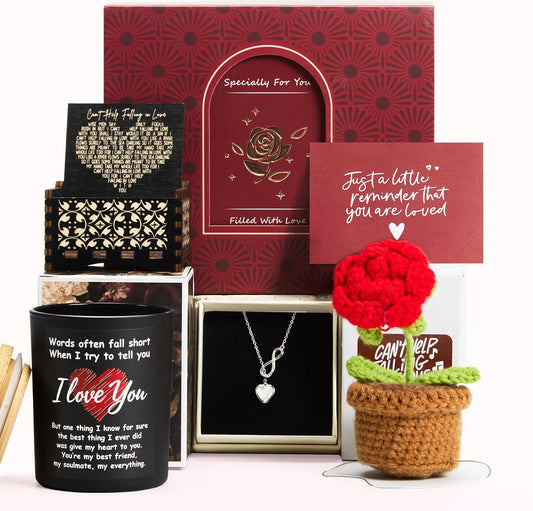 Valentines Day Gifts for Her, Romantic Gifts for Girlfriend, Wife, Boyfriend, Him, Husband, Valentine's Gifts for Her, Valentine Gifts Baskets for Women