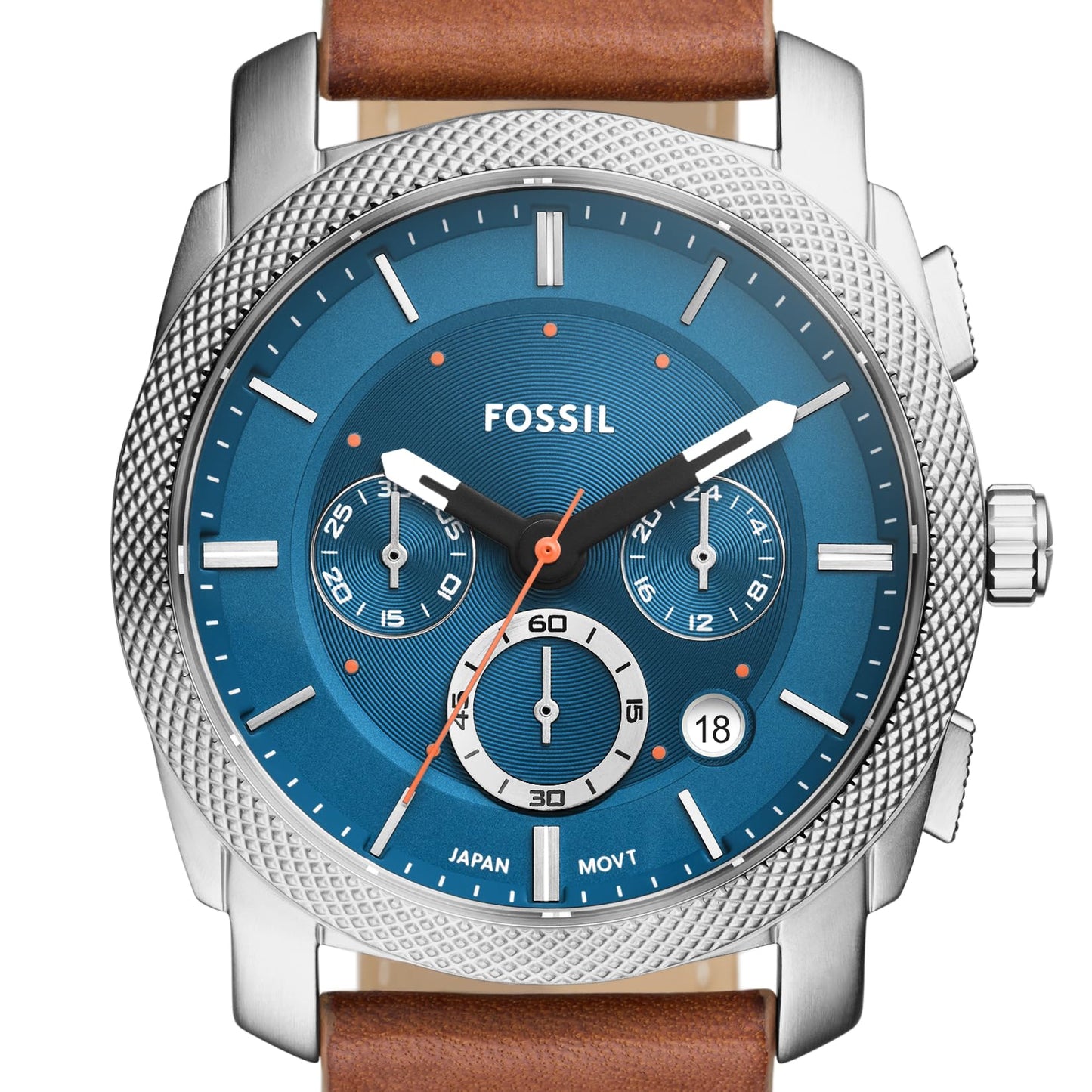 Fossil Machine Men's Watch with Stainless Steel or Leather Band, Chronograph or Analog Watch Display