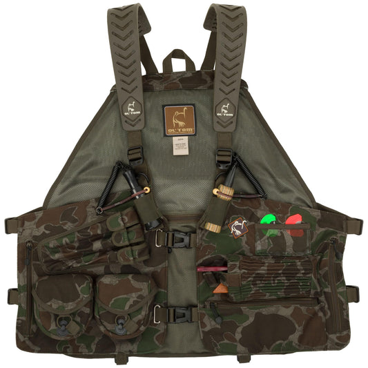 Drake Waterfowl Hunting Time & Motion Gunslinger Turkey Vest with Adjustable Chest/Waist Straps & Detachable Seat