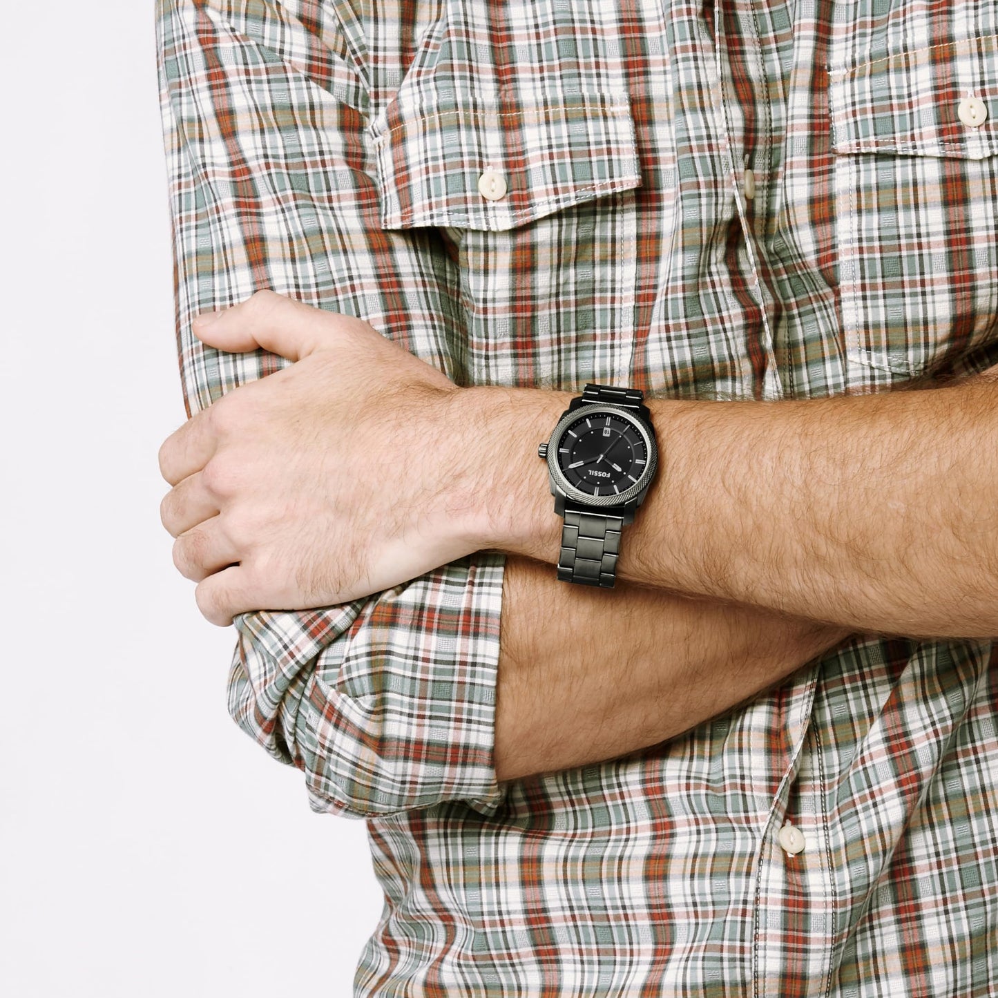 Fossil Machine Men's Watch with Stainless Steel or Leather Band, Chronograph or Analog Watch Display