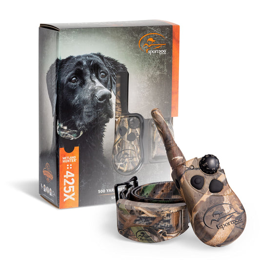 SportDOG Brand 425 Remote Trainers - 500 Yard Range E-Collar with Static, Vibrate and Tone - Waterproof, Rechargeable - Camouflage Dog Training Collar